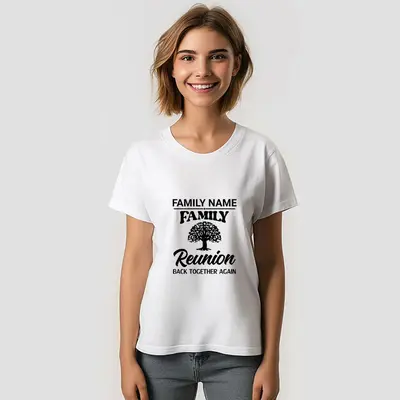 Family Reunion Vacation Custom Name TShirt