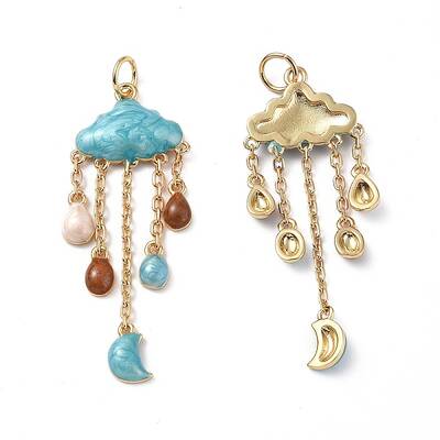Brass Enamel Pendants