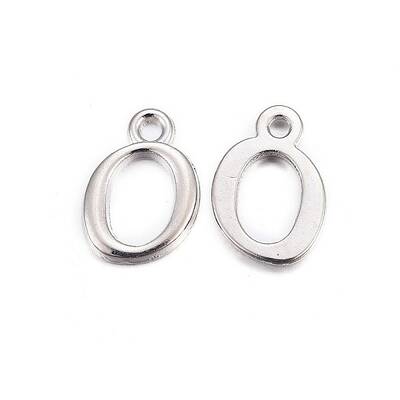 Platinum Plated Alloy Letter Pendants