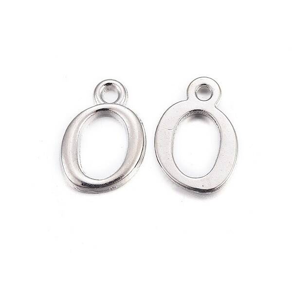 Platinum Plated Alloy Letter Pendants