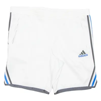 ADIDAS Mens Sports Shorts White L W37