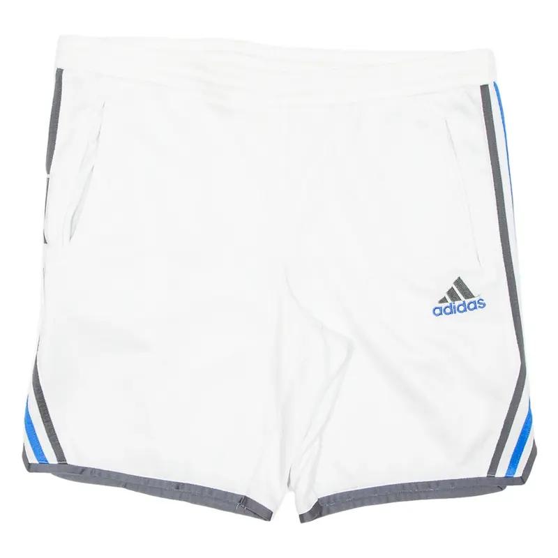 ADIDAS Mens Sports Shorts White L W37