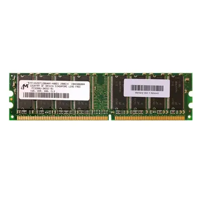 Micron MT16VDDT12864AY-40BD1 | 1GB DDR-400MHz PC3200 Non-ECC Unbuffered UDIMM CL3 2Rx8 2.5V 184-Pin Memory Module