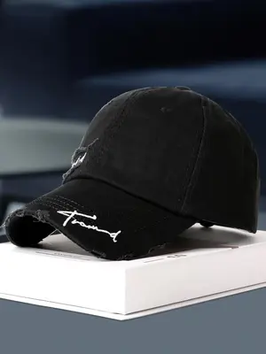 Men's Letter Embroidered Baseball Cap, 90s Vintage Hats, Trucker Hat, Casual Summer Outdoor High-quality Hat, Summer Trendy S...