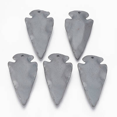 Non-magnetic Synthetic Hematite Pendants