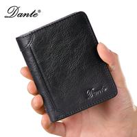 Dante Men's Genuine Leather Wallet  Leather Clip Soft and Large Capacity Slim Wallet with RFID Blocking