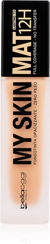 Bellaoggi My Skin Mat 12H Long-Lasting Mattifying Foundation Neutral Rosy Color 30 Ml