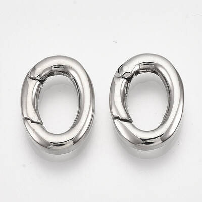 Non-Tarnish 304 Stainless Steel Spring Gate Rings