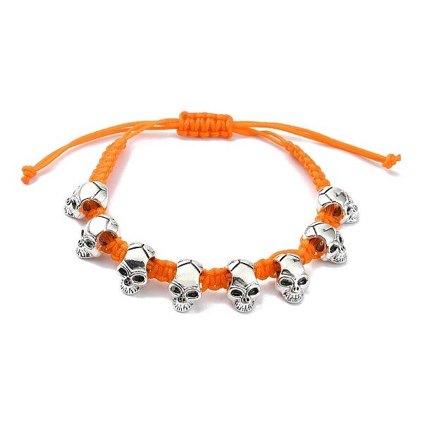 Adjustable Alloy Braided Beads Bracelets