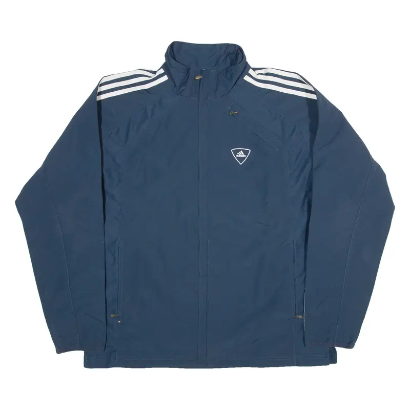 ADIDAS Mens Track Jacket Blue L