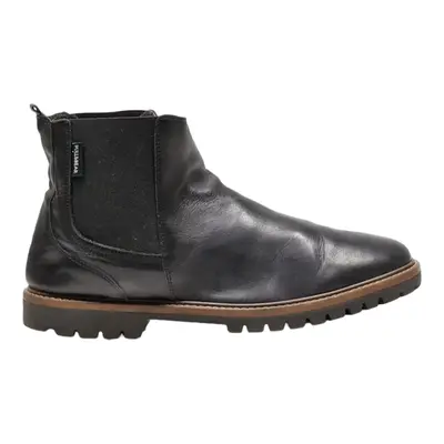 PULL & BEAR Ankle Boots Black Leather Mens UK 9