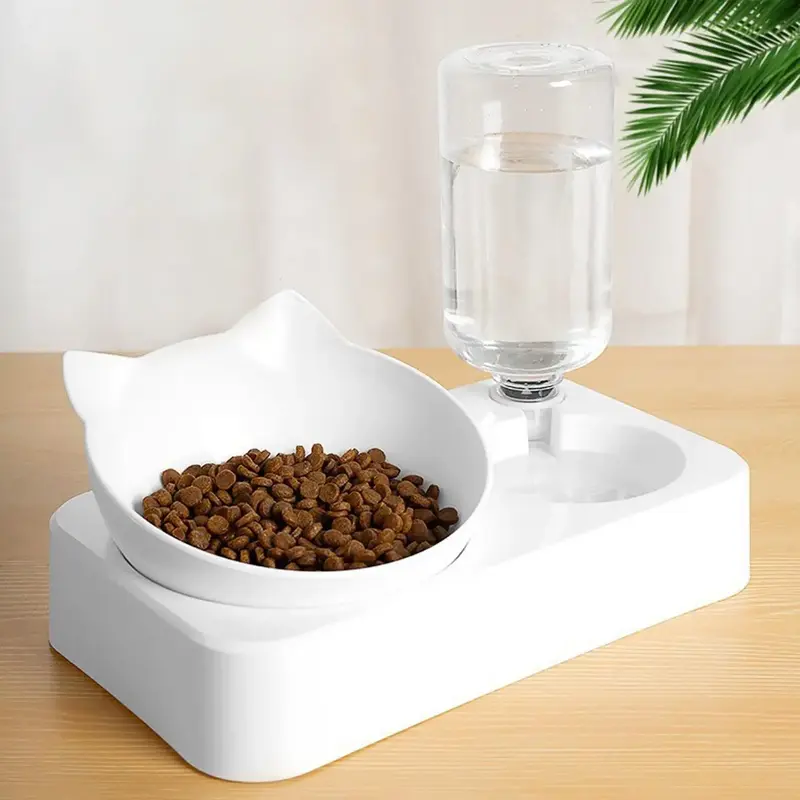 Pet Feeding Bowl With Automatic Water Feeder, Pet Supplies For Dogs & Cats, Dog Accessories, Cat Accessories