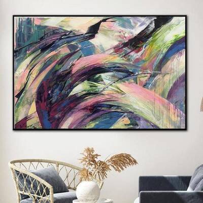 Purple Pink Oversized Abstract Painting On Canvas Acrylic Painting Texture Painting Contemporary Art Original abstract painti...