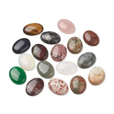 Natural & Synthetic Mixed Gemstone Cabochons