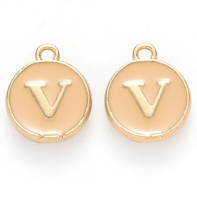 Golden Plated Alloy Enamel Charms