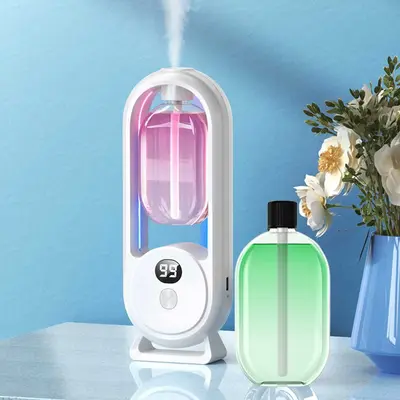 24 Hours Cycle Smart Aroma Diffuser, 1 Set Rechargeable Automatic Timing Essential Oil Mist Diffuser, Household Appliances fo...