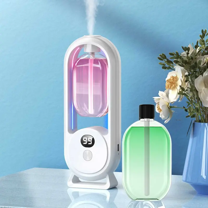 24 Hours Cycle Smart Aroma Diffuser, 1 Set Rechargeable Automatic Timing Essential Oil Mist Diffuser, Household Appliances fo...