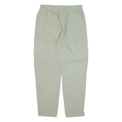 CLOCKHOUSE Cargo Trousers Green Regular Tapered Mens W27 L27