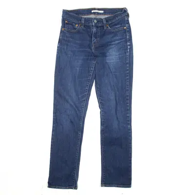 LEVI'S 414 Jeans Blue Denim Relaxed Straight Womens W26 L32