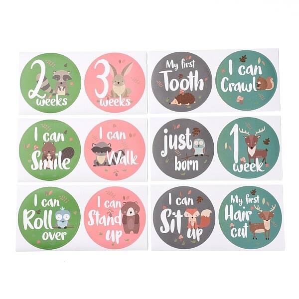Newborn Monthly Milestone Stickers