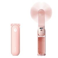 JISULIFE Handheld Mini Fan Multifunction Portable Fan Fan with USB Power Bank & Flashlight, 3 IN 1 for Birthday Gifts