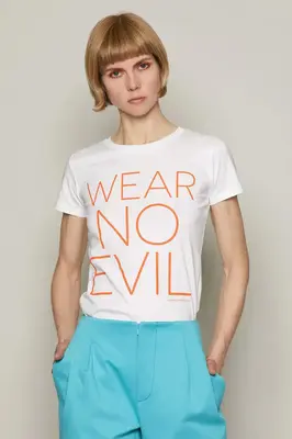 Wear No Evil T-Shirt (White) | size: M
