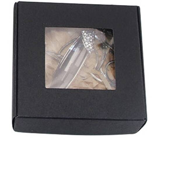 Square Paper Boxes with Clear Window