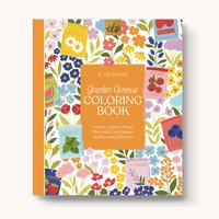 Garden Avenue Coloring Book - 40 Original Hand-Drawn Pages, Extra Thick Paper, Single Side Printed and Perforated Pages