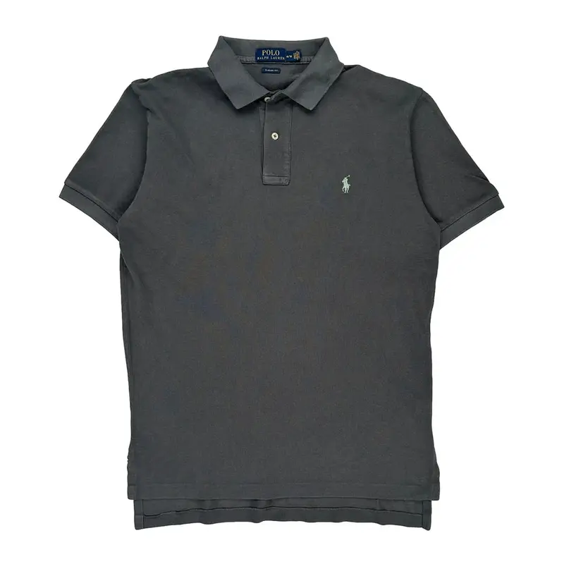 Ralph Lauren Polo Shirt - Medium Grey Cotton