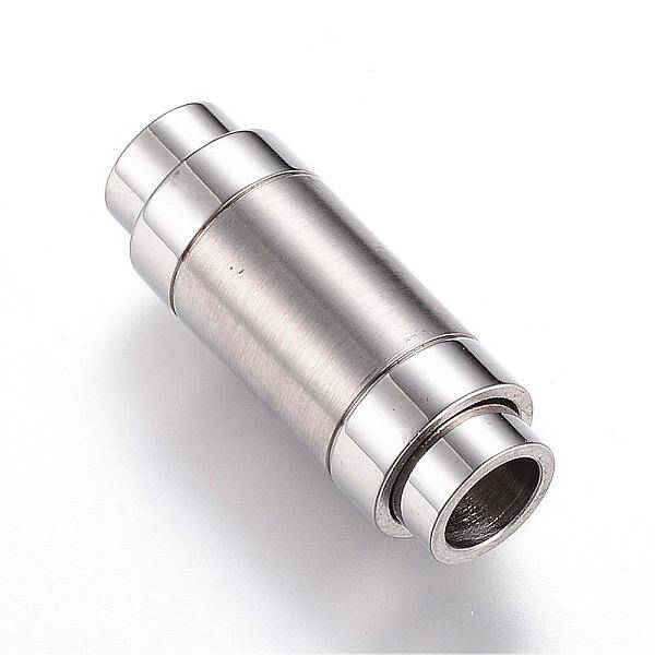 Tarnish Resistant 304 Stainless Steel Magnetic Clasps with Glue-in Ends