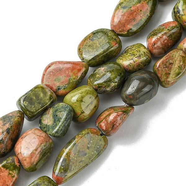 Natural Unakite Beads Strands