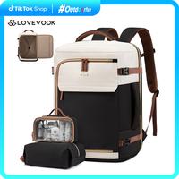LOVEVOOK Travel Backpack for Men and Women, Quick Access 40L Water-resistant Carry-On Backpack, Fits 17.3'' Laptop & 40 oz Wa...