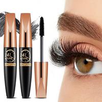 Waterproof Long Lasting Mascara, 1/2/4 Counts Lengthening Curling Mascara, Professional Eye Enhancement Makeup Products for W...