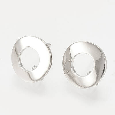 Brass Stud Earring Findings