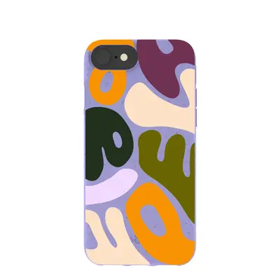 Lavender Alphabet Soup iPhone 6/6s/7/8/SE Case