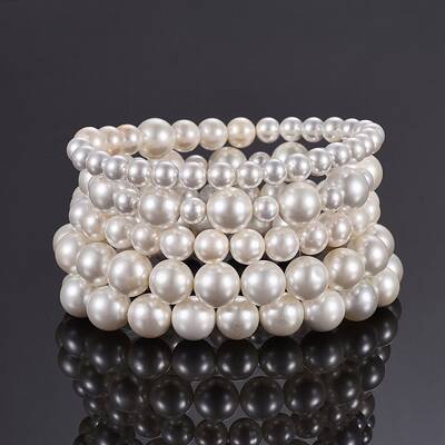 Shell Pearl Stretch Bracelets Sets