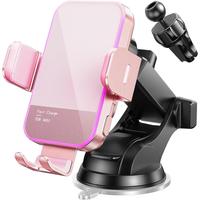 Charger,?7 Colored LED Backlit? 15W Auto Clamping  Charger Phone Mount Holder fit for  14 13 12 Mini Pro Max 11 XR XS,  Galax...