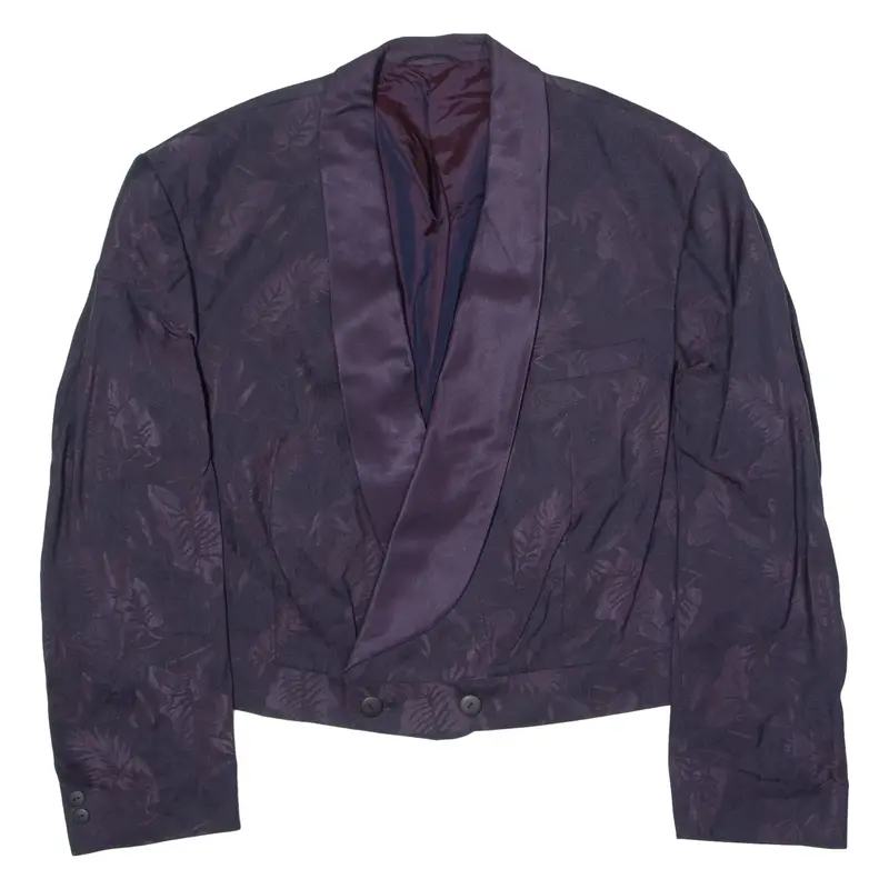 WILVORST Womens Blazer Jacket Purple Wool Floral UK 18