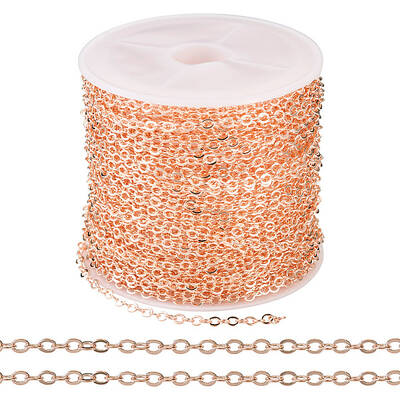 Brass Coated Iron Flat Cable Chains