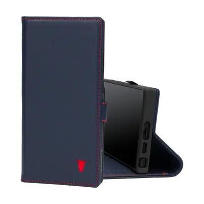 Samsung Galaxy S23 Ultra Leather Case (with Stand function) - Navy Blue
