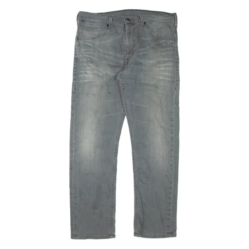 LEVI'S Mens Jeans Grey Regular Straight W34 L32