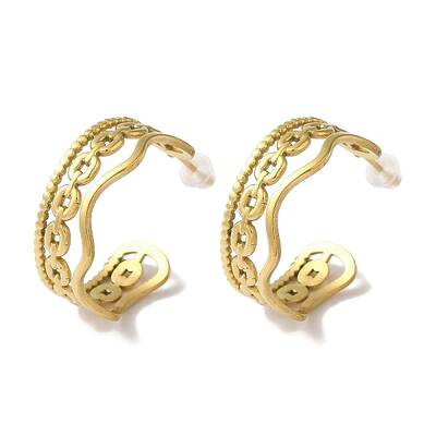 PVD Vacuum Plating 201 Stainless Steel Studs Earring