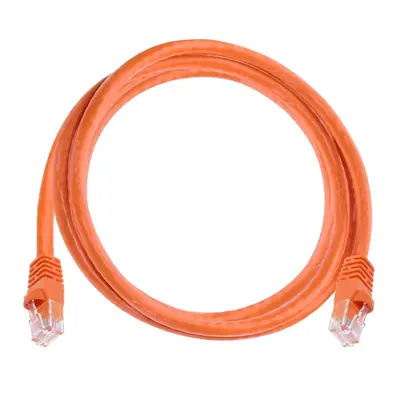 Monoprice 3430 | Cat6 Ethernet Patch Cable Snagless RJ45 Stranded 550MHz UTP Pure Bare Copper Wire 24AWG 5ft Orange