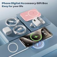 【FREE SHIPPING】10000mAh Powerbank Magnetic Charging and Bluetooth earphones Kit: MagSafe battery packFastCharge, Magnetic...