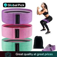 Sports Exercise Resistance Loop Band Set, 3 Counts Elastic Squat Resistance Band, Yoga Stretch Strap, Gym Exercise Equipment ...