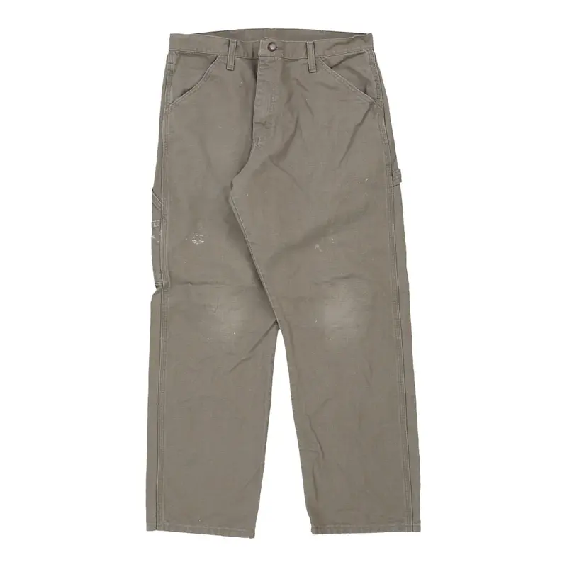 Rustler Carpenter Trousers - 34W 29L Brown Cotton Blend