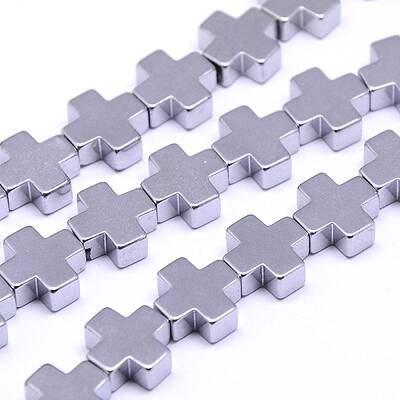 Electroplate Non-magnetic Synthetic Hematite Beads Strands