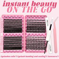 Lash Clusters Book Extensions Kit lash clusters kit Eyelash Extension Kit Eye Lashes, fairy lash clusters Extension Kit Lashe...