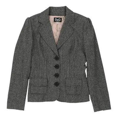 Dolce & Gabbana Blazer - Small Grey Wool Blend | Size: small