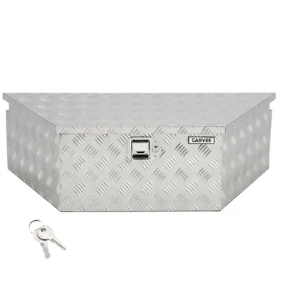 Garvee 39x16x12 Heavy Duty Trailer Tongue Box Steel Tool Chest with Lock & Keys, Weather-Resistant, High-Capacity Storage,...